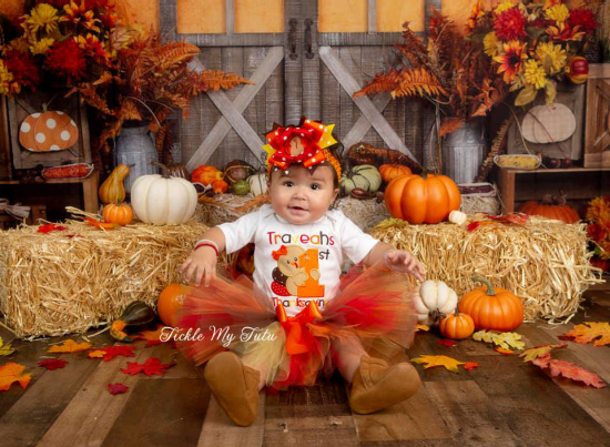My First Thanksgiving Tutu Outfit (Traveah)