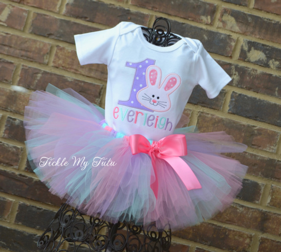 Some BUNNY Is ONE Birthday Tutu Outfit (Everleigh)