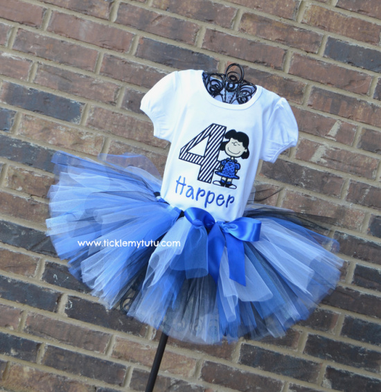 Lucy from Charlie Brown Birthday Tutu Outfit