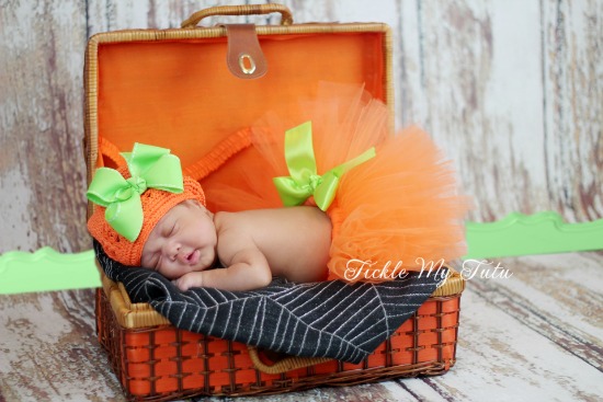 Little Pumpkin Newborn Infant Halloween Costume Photography Prop