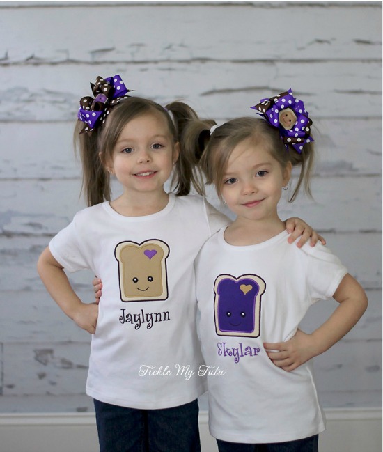 Peanut Butter and Jelly Shirt Set (Jaylynn/Skylar)