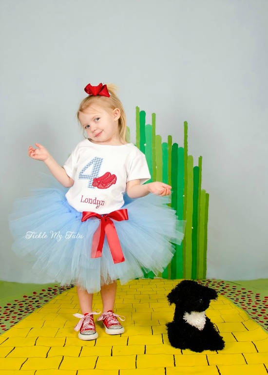 Ruby Red Slippers Oz Inspired Birthday Tutu Outfit