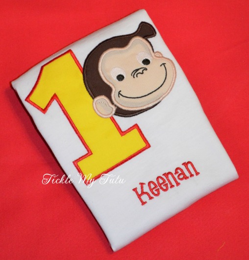 Curious George Inspired Birthday Shirt