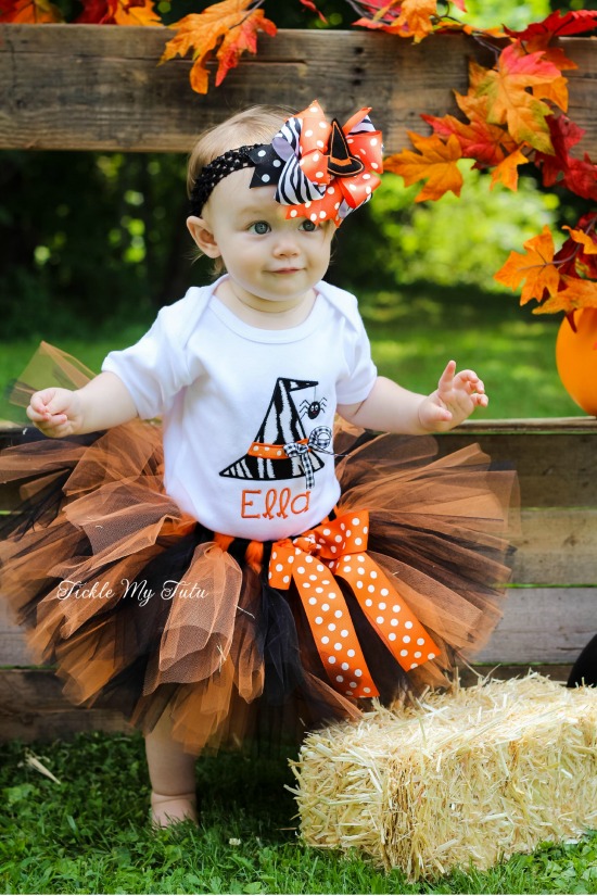 Wacky Witch Hat with Spider Halloween Tutu Outfit